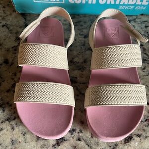 Reef Kids Water Vista Sandals in Cream and Pink